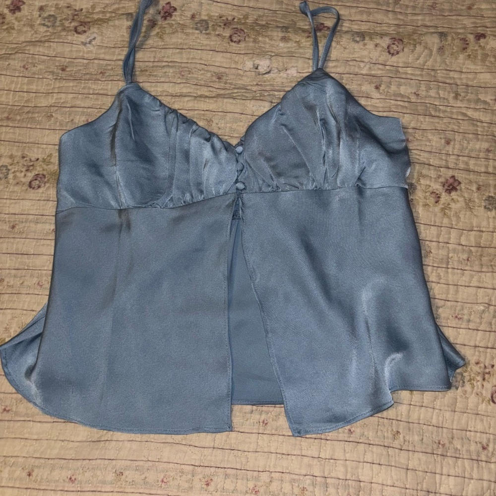 Urban Outfitters Blue Satin Camisole